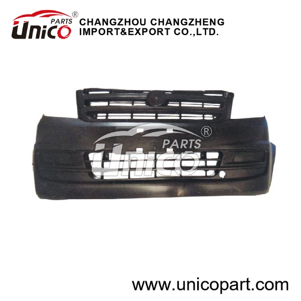 FRONT BUMPER WITH GRILLE BLACK